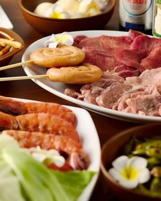 Enjoy BBQ Hands-Free♪〈BBQ Menu〉VIP Course [3 Hours] – Includes Standard All-You-Can-Drink –